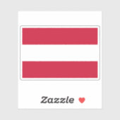 Vlag van Oostenrijk Sticker (Vel)