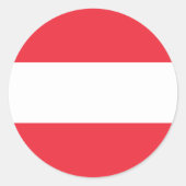 Vlag van Oostenrijk Sticker (Voorkant)