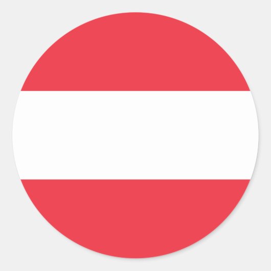 Vlag van Oostenrijk Sticker (Voorkant)