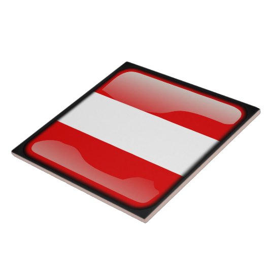 Vlag van Oostenrijk Tegeltje (Zijkant)