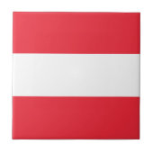 Vlag van Oostenrijk Tegeltje (Voorkant)