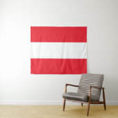 Vlag van Oostenrijk Wandkleed (In Situ (horizontaal))