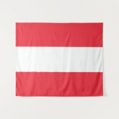 Vlag van Oostenrijk Wandkleed (Voorkant (horizontaal))