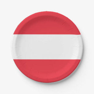 Vlag van Oostenrijkse Borden Papieren Bordje