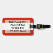 Vlag van Oostenrijkse Easy ID Bagagelabel (Voorkant horizontaal)