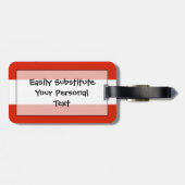 Vlag van Oostenrijkse Easy ID Bagagelabel (Achterkant horizontaal)