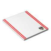 vlag van Oostenrijkse strepen Notitieblok (Schuin)