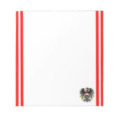 vlag van Oostenrijkse strepen Notitieblok (Voorkant)