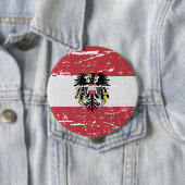 VLAG VAN OOSTENRIJKSTAAT VAN WAPENS RONDE BUTTON 4,0 CM (In situ)