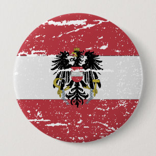 VLAG VAN OOSTENRIJKSTAAT VAN WAPENS RONDE BUTTON 4,0 CM