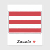 Vlag van Oostergo, Nederland Sticker (Vel)
