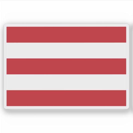 Vlag van Oostergo, Nederland Sticker (Voorkant)