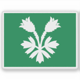 Vlag van Oppland, Noorwegen Sticker