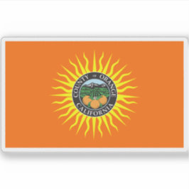 Vlag van Oranje County, Californië Sticker