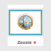 Vlag van Oranje County, Florida Sticker (Vel)