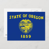 vlag van Oregon Briefkaart (Voorkant / Achterkant)