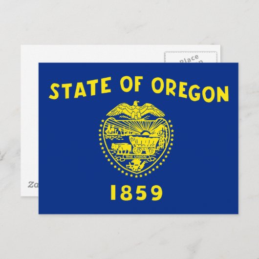 vlag van Oregon Briefkaart (Voorkant / Achterkant)