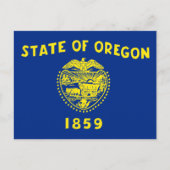 vlag van Oregon Briefkaart (Voorkant)