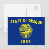 Vlag van Oregon Briefkaart (Voorkant / Achterkant)