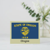 vlag van Oregon Briefkaart (Staand voorkant)