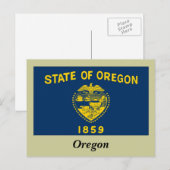 vlag van Oregon Briefkaart (Voorkant / Achterkant)