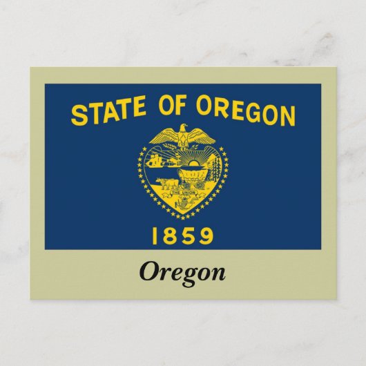 vlag van Oregon Briefkaart (Voorkant)