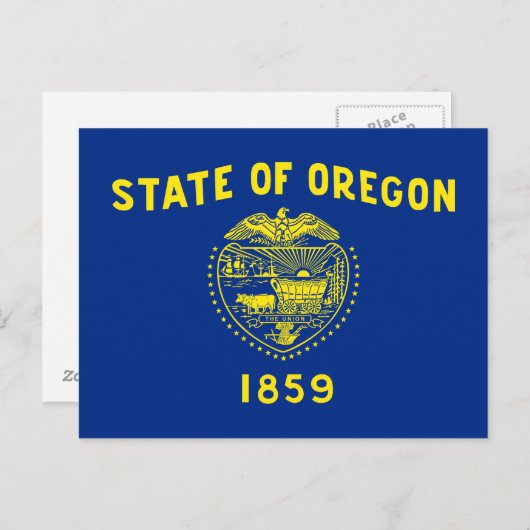 vlag van Oregon Briefkaart (Voorkant / Achterkant)