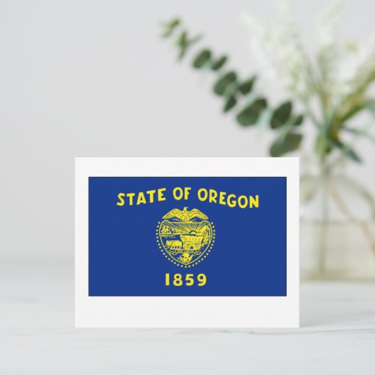 vlag van Oregon Briefkaart (Staand voorkant)