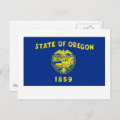 vlag van Oregon Briefkaart (Voorkant / Achterkant)