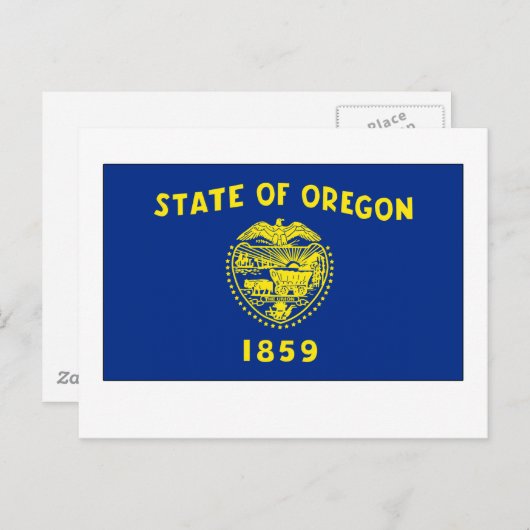 vlag van Oregon Briefkaart (Voorkant / Achterkant)
