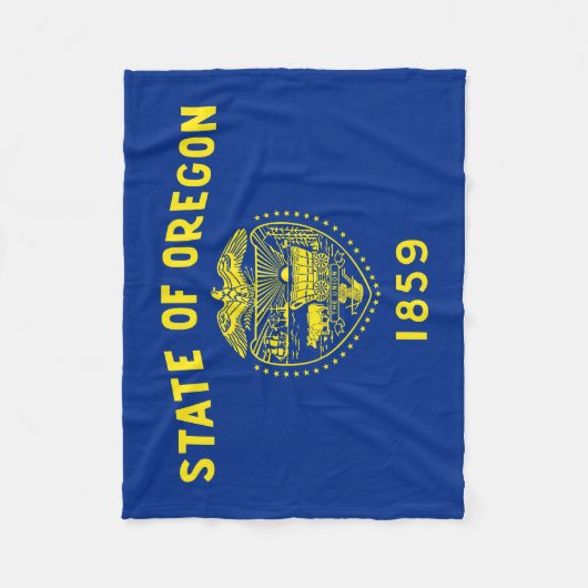 vlag van Oregon Fleece Deken (Voorkant)