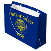 vlag van Oregon Groot Cadeauzakje (Achterkant Gekanteld)