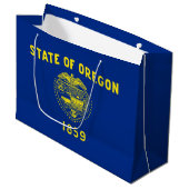 vlag van Oregon Groot Cadeauzakje (Voorkant Gekanteld)