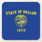 vlag van Oregon Kartonnen Onderzetters (Voorkant)