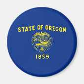 vlag van Oregon Magneet (Voorkant)