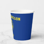 Vlag van Oregon Papieren Bekers (Achterkant)