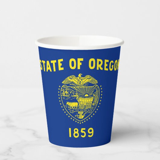 Vlag van Oregon Papieren Bekers (Links)