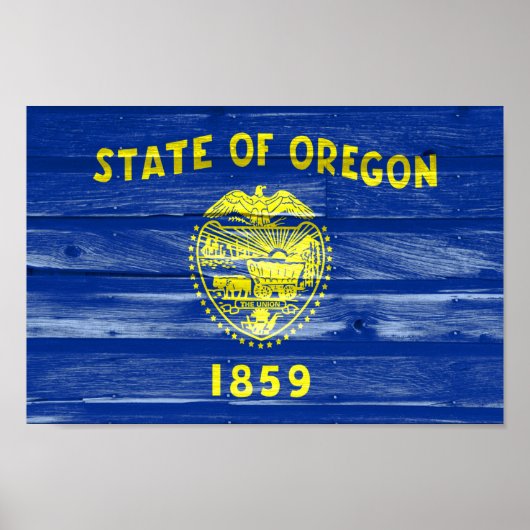 vlag van Oregon Poster (Voorkant)