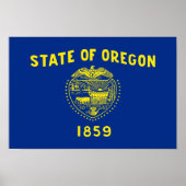 vlag van Oregon Poster (Voorkant)