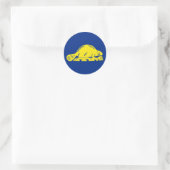 vlag van Oregon Ronde Sticker (Tas)