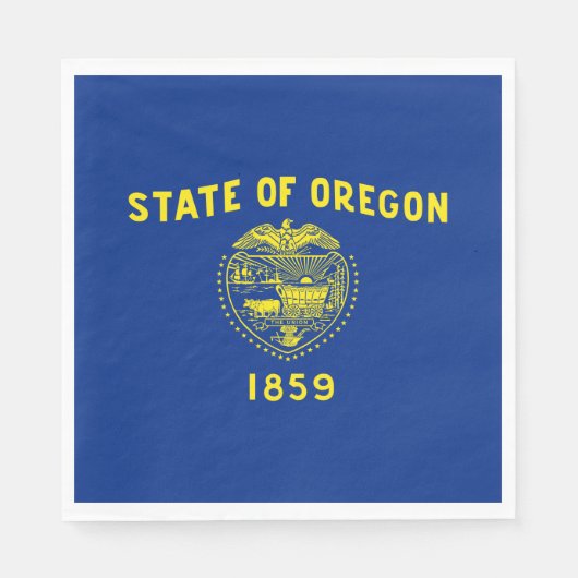 vlag van Oregon Servet (Voorkant)