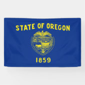 vlag van Oregon Spandoek (Horizontaal)