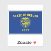 Vlag van Oregon Sticker (Vel)