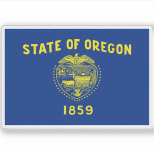 Vlag van Oregon Sticker