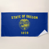 vlag van Oregon Strandlaken (Voorkant)