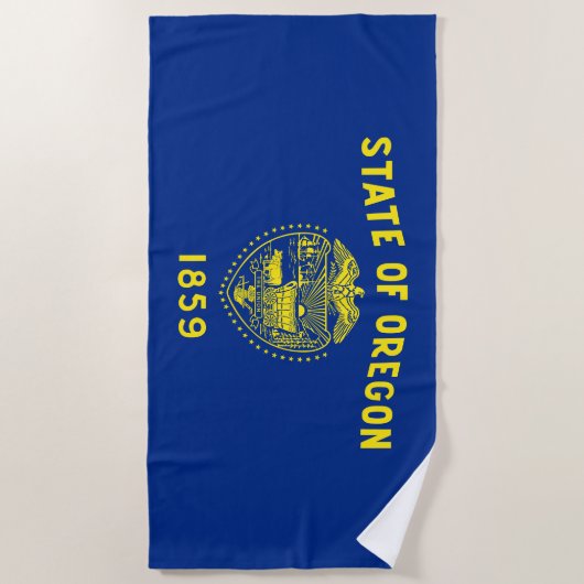vlag van Oregon Strandlaken (Voorkant)