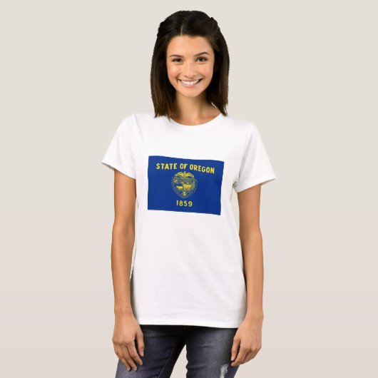 vlag van Oregon T-shirt (Voorkant volledig)