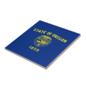 vlag van Oregon Tegeltje (Zijkant)