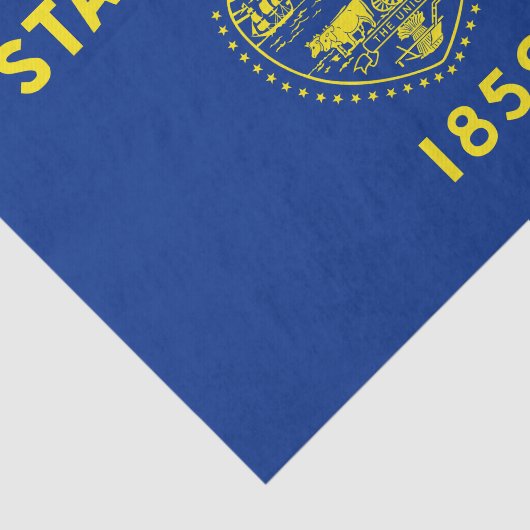 vlag van Oregon Tissuepapier (Detail)
