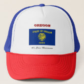 Vlag van Oregon Trucker Pet (Voorkant)